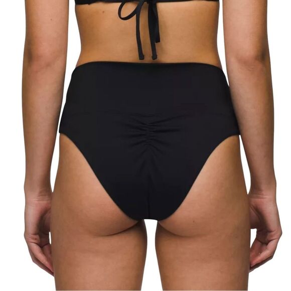 NWT Prana Aurelia Swim Bottom in Solid Black Size XL - Picture 2 of 4